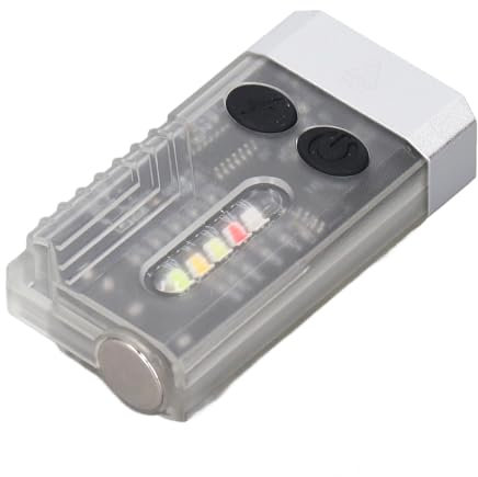 Linterna Led Pequeña y Potente EDC, Luz Negra UV de 365nm, Minilinterna Led de 1000 LM, Minillavero con Luz de Flash con Clip