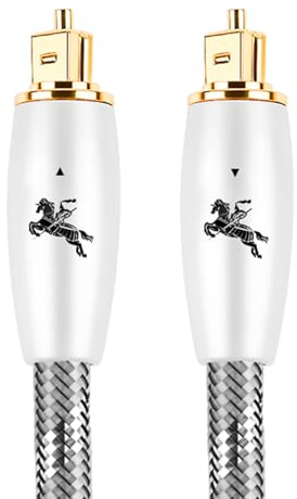 Impeto Câble Optique Audio numérique TOSLINK, 3m Cable Optique, Câble Audio Optique Toslink pour Home Cinema, Barre de Son, TV, Samsung, Bose, LG, Sony, Sonos, PS4, Xbox 3 metros