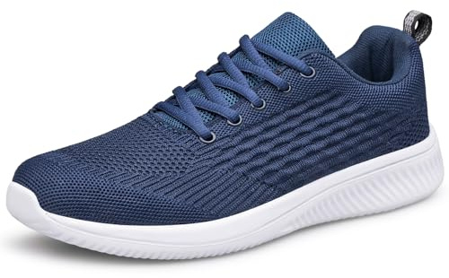 Raoendis Mens Trainers Running Shoes Walking Sneakers, Lightweight Sports Sneakers Comfortable Mesh Athletic Fitness Tennis Shoes