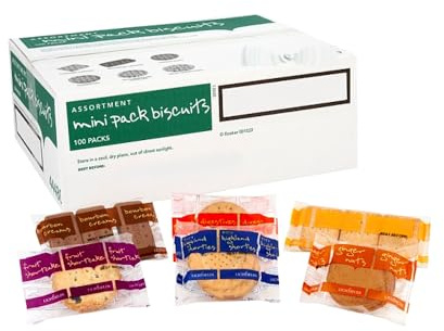Assortment Mini Packs Biscuits - 100 Mini Pack Biscuits Crackers