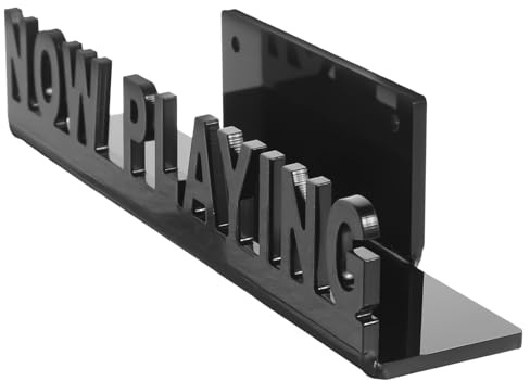 ifundom Mensola Galleggiante Per Dischi in Vinile Espositore Porta Dischi in Acrilico Supporto Per Album in Vinile Da Parete Organizer Verticale Per Cd in Stile Moderno