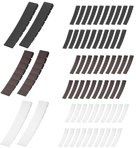66 Stück Unterlegkeile Möbelkeile Ausgleichskeile Kunststoffkeile Justierkeile, Keile Kunststoff,Justierbare Möbel Ausrichtungs Nivellierkeile, Plastikkeile Nivellierkeile Für Tischstuhlfüße, Schrank