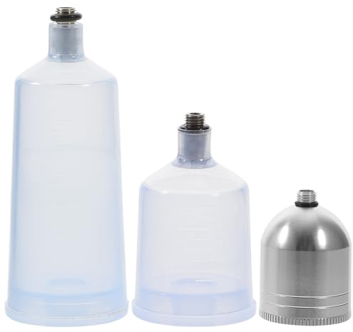 Luxshiny Set 3pezzi Bottiglie Vuote per Vernice in Plastico Dosaggio Preciso Capacità 10ml 20ml 40ml per Nail Art e Tatuaggi Resistente e Non Deformabile