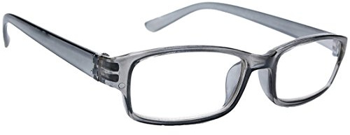 morefaz New Unisex (Damen Herren) Gray Retro Vintage Lesebrille Brille +0.50 +0.75 +1.0 +1.5 +2.0 +2.5 +3.00 +4.00 Reading Glasses (TM)