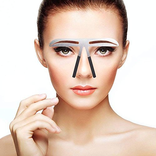 Augenbrauen-Muster DIY Schablone, Stainess Stahl Augenbrauen-Machthaber-Tätowierung Microblading dauerhaftes Verfassungs-Goldverhältnis-Positionierungs-Werkzeug (Akinami Augenbraue)