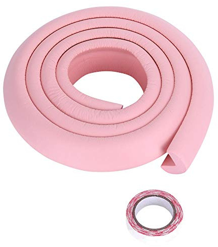 Fdit Stoßstangenschutz Gummi für Kinder Kantenschutz aus Kunststoff für Ecken und Kanten Kinderschutz Premium (Pink)