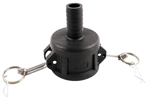 Camlock Coupler to Hose Tail Adapter Connector Fitting DNA PACKAGING LTD (Camlock Coupler (2 inch) x (1 inch) Hose Tail)