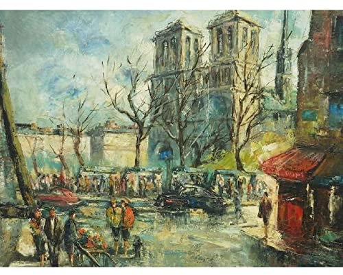Zdklfm69 Malen nach Zahlen Ölgemälde nach Zahlen DIY New York City Ölgemälde Kits für Erwachsene Kinder Einzigartiges Geschenk Kill Time Home Decor 40x50cm