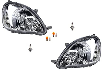 Johns, Scheinwerfer Halogen passend für Toyota Yaris P10 03-06 Leuchtmittel Set Li. Re.