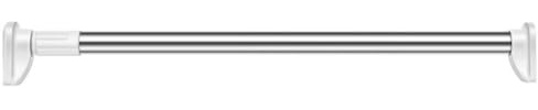 Kichvoe Adjustable Closet Rod 31.5 Inch Telescopic Clothes Drying Pole Lightweight Expandable Storage Bar for Hanging Clothes and Curtains Portable Home Organization