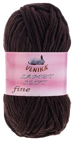 100g Strickgarn Samet Soft Fine Chenille-Strickgarn Samtwolle Strickwolle flauschige Farbwahl