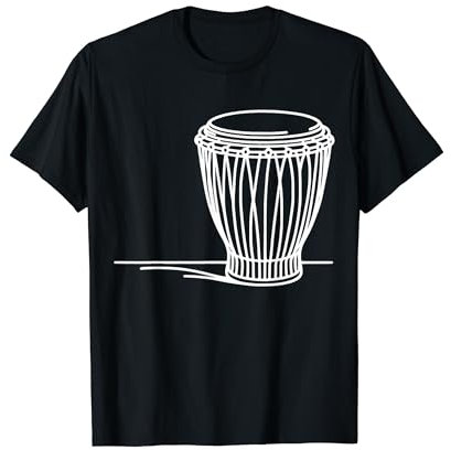 Djembes Line Art für Musiker Djembe T-Shirt