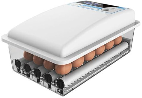 24 Eier Brutmaschine Vollautomatisch Inkubator Professionelle Brutautomat Inkubator Intelligente mit LED Beleuchtung Temperaturregelung Auto-Flip für Hühnern, Wachteln, Enten, Gänseeiern