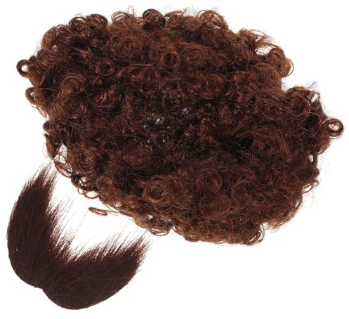 UPKOCH Afro Perücke Mit Für Cosplay Party Und Dekoration Set Aus Kopfbedeckung Und Für Piratenkostüme Und Themenveranstaltungen