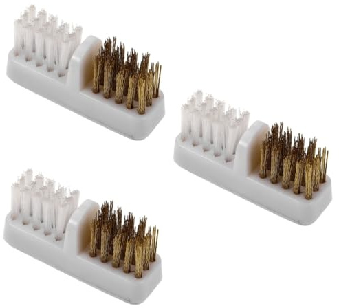 Healeved Nail Drill Bit Cleaning Brush Set Portable Wire Brushes for Manicure Nail Dust Removal Suitable for Salon Professional and Diy Art Cleaning Tool