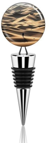 Lonely Desert Bottle Stopper Beverage Bottle Sealer Reusable Wine Stopper Personalised Champagne Stopper Unique Wine Bottle Corks Keep Fresh Suitable for Standard