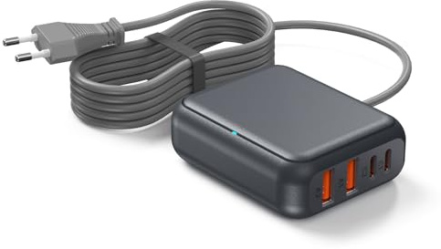 VPSUN USB C Ladegerät Mehrfach 40W, 8 Port USB-C Schnellladegerät Ladestation für mehrere Geräte,Multiport USB Ladehub für iPhone,Samsung Charging Stations (Gray)