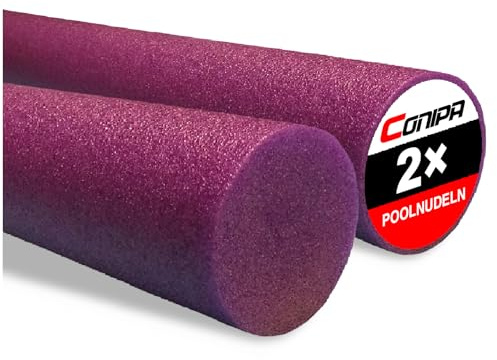 Conipa® - 2 x Schwimmnudeln im Set (160 x 7 cm) Kinder & Erwachsene (aus Schaumstoff) - Poolnudel & Pool-Spielzeug Set ab 3-10 Jahre (Made IN Europe) - Pool Wassernudel & Pool-Nudel