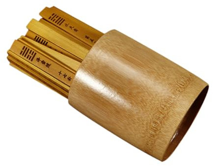 Milisten Palitos de Bambú para Adivinación, Juego Chino de 64 Hexagramas