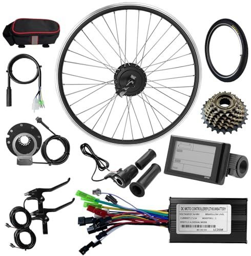 WR-TEAM 36V/48V MXUS 250W Rear wheel Electric Bikes Conversion Kit Hub Motor, Waterproof Cable,legal Motor,E-bike Cycling Hub with Controller,Bike Bicycle Conversion Kit 7-speed Cassette,SW900 Screen