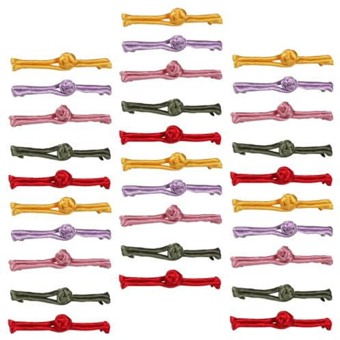 Homoyoyo 30 piezas Botones Chinos de Nudo Hechos a Mano Cierre Decorativo para Traje Tradicional y Cheongsam Accesorios Duraderos para Ropa Étnica y Costura Artesanal