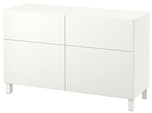 ProTuning BESTÅ Aufbewahrungskombination mit Türen/Schubladen, Weiß/Lappviken/Stubbarp weiß, 120 x 42 x 74 cm