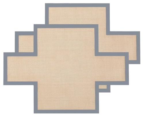 Buhdjfnke Tapis de cuisson en silicone antiadhésif et réutilisable pour moules à cake (24 x 13 cm).