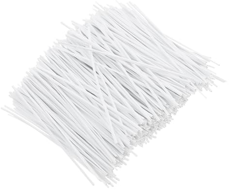 WATIIFUFU Bridas Recubiertas de Plástico Núcleo de Hierro, 10 Cm, 1000 Unidades, para Sujetar y Organizar Cables Eléctricos Datos, Reutilizables, para Oficina, Hogar y Electrónica