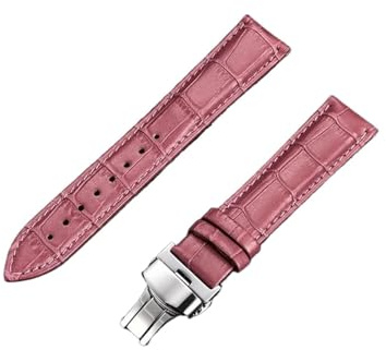 FYXT 18mm 20mm 22mm 24mm Bambumönsterarmband Fjärilsspänne Business Casual Klockarmband Klocktillbehör Grönt(Purple-silver,20mm)