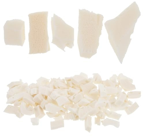 TIKODIDA Riempitivo in Lattice per Cuscini e Artigianato, Particelle Elastiche e Traspiranti, Materiale Morbido per Riempimento, per Pouf e Divani, Confezione da 1 kg
