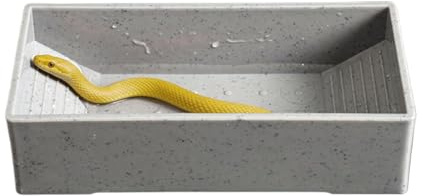 Plato De Agua Para Tortugas Y Reptiles Bandeja De Alimentación Con Rampa | Cuenco Comida Y Agua Para Reptiles Apto Para Lagartos, Serpientes, En Acuarios, Terrarios Y Como Hábitat En
