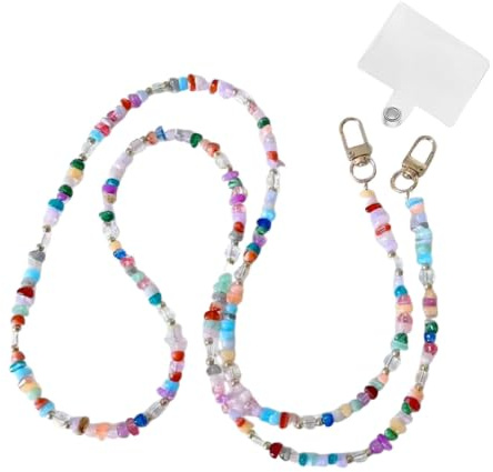 Cordon Telephone Portable Bandouliere Telephone en Acrylique Colore 1.2m | Patch, Transparent, Chaine, Laniere, Collier, Tour, Cou, qualite, Solid, Pratique, Robuste, Compact, Ergonomique