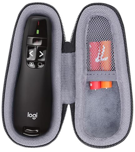 co2CREA Hart reiseschutzhülle Etui Tasche für Logitech R400 Wireless Presenter, Nur Tasche