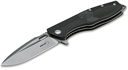 Böker Plus Caracal Folder robust fickkniv – perfekt arbetskniv med fickklämma – mångsidig utomhuskniv inklusive knivväska och ädel presentförpackning (Caracal Folder Mini)