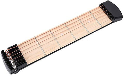 Taschengitarre, 6 Bünde, linke Hand, tragbar, Taschenformat, praktisch, für Gitarre, Akustik, praktisch, Taschenwerkzeug, für Gitarre, Chord Trainer, Gitarren, Korrigieren von Gitarren