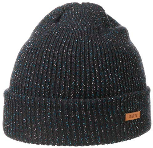 Barts Winnie Lurex Kindermütze Beanie Strickmütze Umschlagmütze Wintermütze Kinder - mit Umschlag Winter Herbst-Winter - One Size dunkelblau