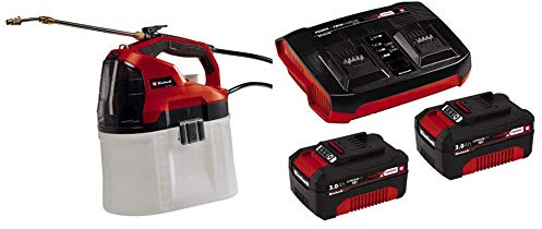 Einhell - Nebulizzatore pressurizzato a batteria, 3425220 + 2X 3,0Ah & Twincharger PXC Starter Kit