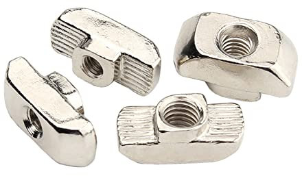 CONPHERON 40 Stück T-Nut-Muttern M5 T-Nutensteine Hammermutter Hammerkopf Befestigungsmutter T Nutmuttern 20 Serie für Aluminium Profile