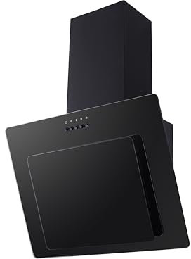 PKM Dunstabzugshaube Schräghaube 9039Y1 mit Randabsaugung | 60 cm Breite | Abluft- & Umluftbetrieb | Bis zu 330m³/h | Wandmontage | Energieeffizienzklasse A