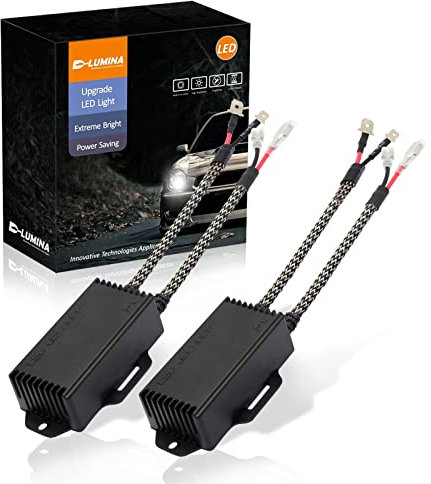 D-Lumina Leuchtmittel H1/H3 LED Decoder Widerstand, Canbus Fehler, Warnung, Canbus, Warnung, Kondensatoren (2 Stück)