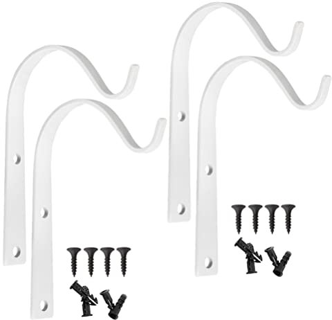 Yardwe 4stücke Hängende Pflanzenhalterung Robuste Wandhalterung Metallhaken Für Töpfe Und Pflanzen Einfach Zu Montieren Und Vielseitig Einsetzbar Im Haus Und Garten