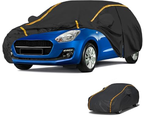 Bâche Voiture Étanche pour Suzuki Swift(2004-2023) Housse de Protection Voiture Exterieur,Résistant à la Neige par Tous Les Temps, Coupe-Vent,Durable, et résistante aux Rayures