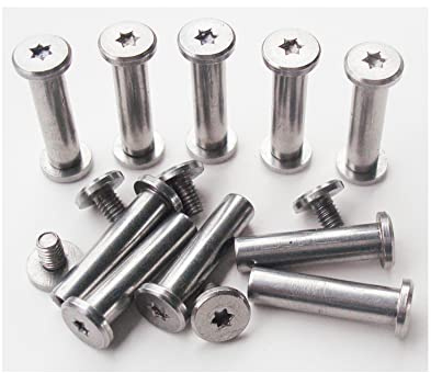 KNIFIUS Faltmesser Pivot Pins, EDC Messermacher Schraubbefestiger Nieten, Taschenmesser Corby Bolzen, DIY Messergriff Studs, Pack von 10
