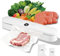 Altueey Vacuum Sealer, Automatic Food Vacuum Sealer Machine for Sous Vide Cooking, Air Sealing System for Food Preservation with 10 Sealer Bags, One-Touch Sealing for Dry & Moist Food, Camping, Home
