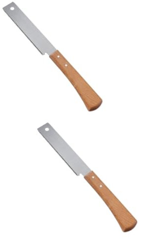 Housoutil 2pezzi Seghetto Ergonomico Seghetto Filo Fine Per Lavori Falegnameria e Giardinaggio Utensile Compatto Per Piccole Parti e Rifiniture