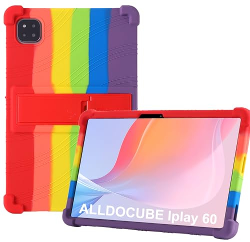 Silikon Hülle für Alldocube iPlay 60/60 Pro (2024) 11'' Tablette Case mit Stoßfest Schutzecken,Hochwertiges Silikon Schutzhülle Silicone Tablette Cover,Premium TPU hülle mit Standfunktion-Mehrarbig