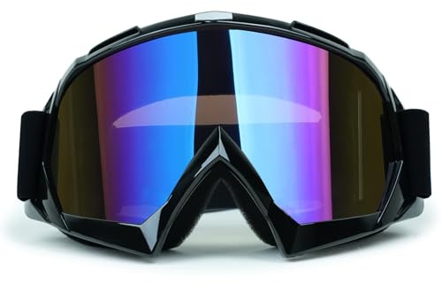 abtong Motorradbrille, Crossbrille Off Road Racing MX-Fahrbrille Anti Fog UV-Schutz Schutzbrille mit Double Lens Schaumstoff ATV Dirt Bike Goggles