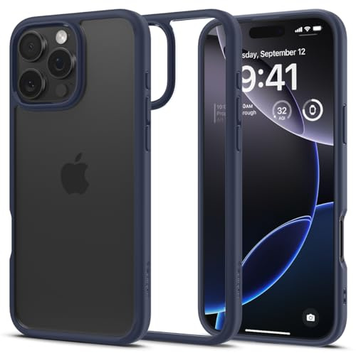 Spigen Ultra Hybrid Case Compatible with iPhone 16 Pro Max - Navy Blue