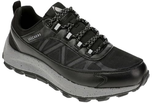 Skechers herr URBEX sneakers, Black Duraleather/Mesh/Charcoal Trim, 9.5 UK, Svart Duraleather Mesh Charcoal Trim, 44 EU