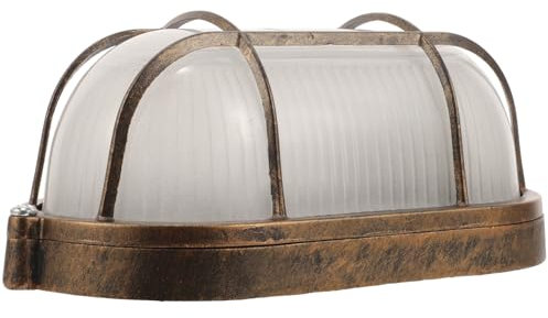 RuiYiL Lampada a Esplosione per Sauna, Applique da Parete Illuminazione a paratia per Parete o soffitto, Posizione umida per Piscine Rotonde a Prova di Sauna, Anti-Alta Temperatura, idromassaggio